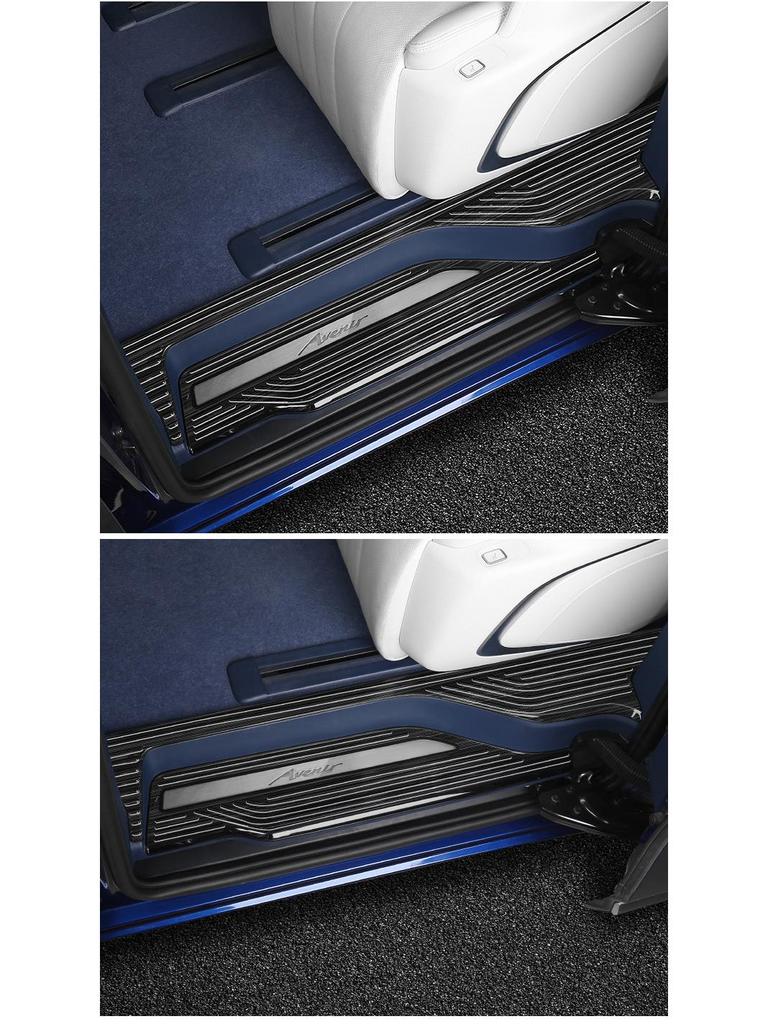 Stainless Steel Door Sill Scuff Plates for 2024 Buick GL8 PHEV Interior Upgrade