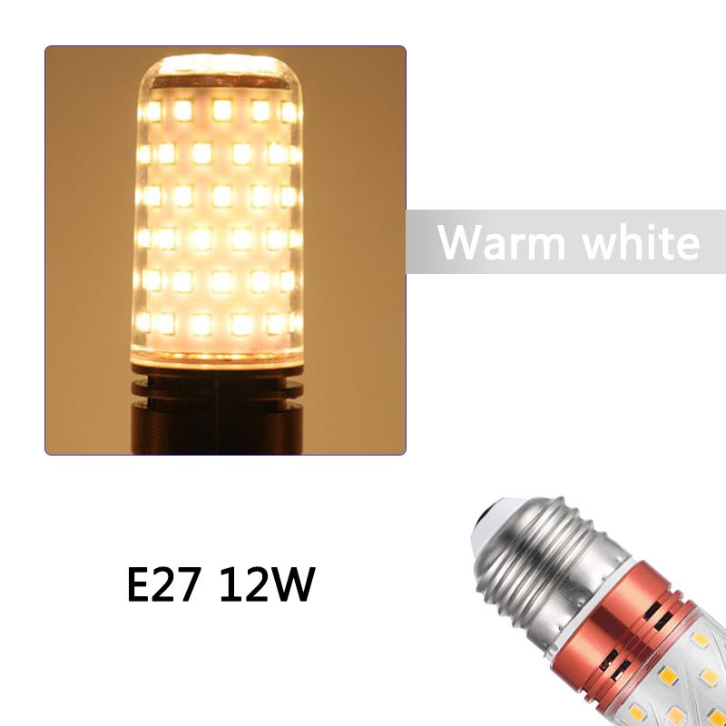 E27 LED Bulb 12W 16W LED Light Bulb 220V Corn Light High Brightness Chandelier Candle Home Decoration