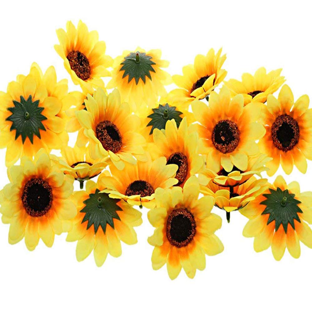 

Yesallwas Подсолнух Искусственный Набор Диаметр Искусственные Горшечные Цветы, которые не Искусственный Рила Шелк Искусственные Цветы из Цветов, 60, прибл.