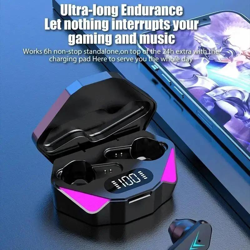 NEW X15 TWS Earphones Bluetooth Wireless Gamer Headphones 65ms Low Latency Earbuds Fone Gamer Headset Gamer With Mic Handfree