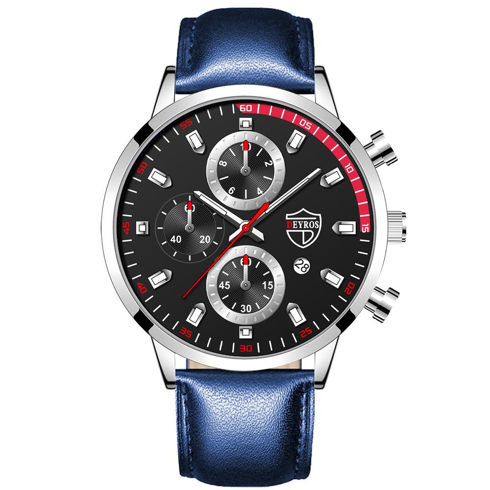 

Men S Steel Belt Watch Trendy Fashion Luminous Calendar Automatic Quartz Watch single watch