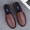 Fashion Men's Genuine Leather Shoes Wear-resistant Soles Outdoor Hiking Shoes Classic Brown Men's Oxford Shoes Anti Slip Versatile