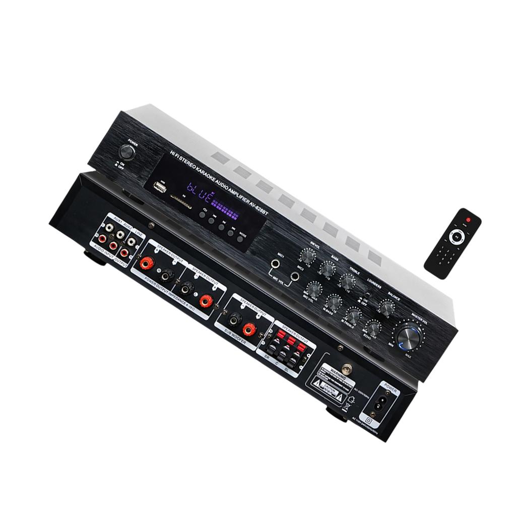 120x2W+80Wx2+80W Music Amplifier With Bluetooth-compatible 5.1 USB Card Slot And FM Radio For Home Entertainment