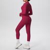 Solid Color Racerback Yoga Three-piece Set for Fitness & Running