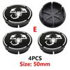 for Fiat 500 500X Marea Multipla Punto CBZR Scorpion Ducato Goods StylingCar 4pcs 50mm 60mm  Wheel Center Hub Caps Fiat Emblem Badge
