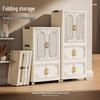Zhong En Plastic Folding Double-Door Storage Cabinet