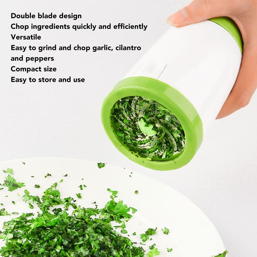 Manual Graters Grinder Swivel Handle  Multifunctional Double Blade Stainless Steel Spices  for Kitchen Accessories