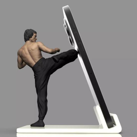 Cell Phone Stand 3D Printed Mobile Holder Lightweight Desktop Mount
