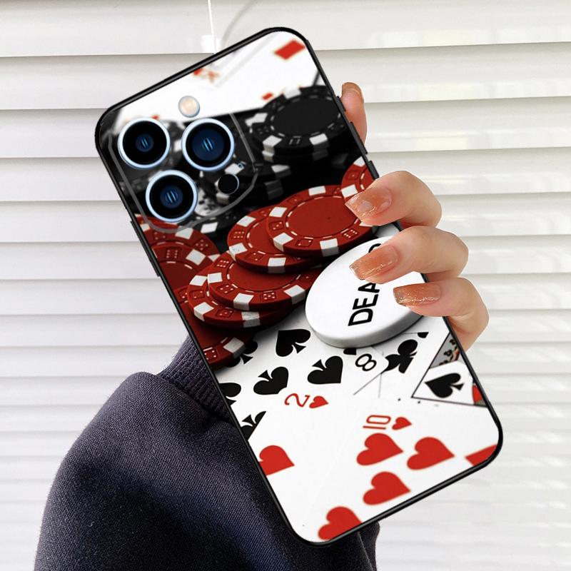

Кости Покер Казино Чехол для Телефона Для iPhone 16 14 13 12 11 15 17 Pro Max mini 15 16 Plus 16e 17 Air Cover Fundas iPhone 12 mini