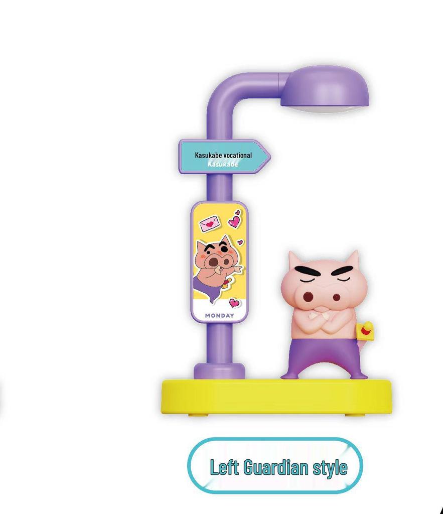 Crayon Shin-chan Voice-Activated USB Night Light with 3-Level Dimming - Bedside Sleep Companion & Creative Atmosphere Light