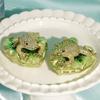Animal Jewelry Holder with Lid, Metal Leaf Figure for Earring Storage, Dresser Display, Desk Accent, Small Item Case