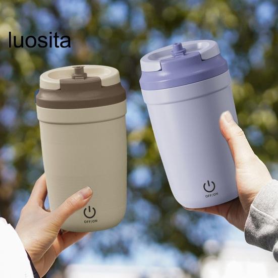 Electric Stirring Cup Mug, Rechargeable Portable Stainless Steel, Home Office Electric Cup for Coffee Tea Hot Chocolate
