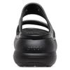 Crocs Classic Crush Puff Wedge Hole Silent Slipper Unisex Black