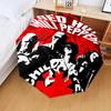 1PC Hot Chili Music Automatic Folding Umbrella 8-Rib Travel Umbrella with Auto Portable Case, Ideal Gift for Birthdays