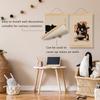 ROXMART Vintage Japanese Sushi Black Cat Poster Hanger Frame, Retro Edo Period Ramen Sushi Cat Wall Art Prints Decor for Kitchen Restaurant Home