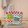 Sweet and cute handbag handwoven bag with gift basket fashion vegetable basket bag versatile beach bag