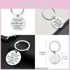 Inspirational Stainless Steel Keychain Gift For Wife Friends Sister With Modern Artistic Design