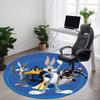 1pc Bugs Bunny Looney Tunes Office Round Area Rug, Bedroom Living Room Home Decor, Room Deco,  Offic A1016112