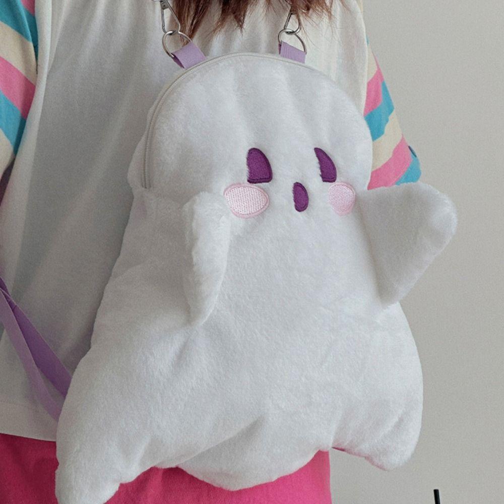 Cartoon Plush Backpack Large Capacity Kindergarten School Bag Simple Kids Pack  Travel