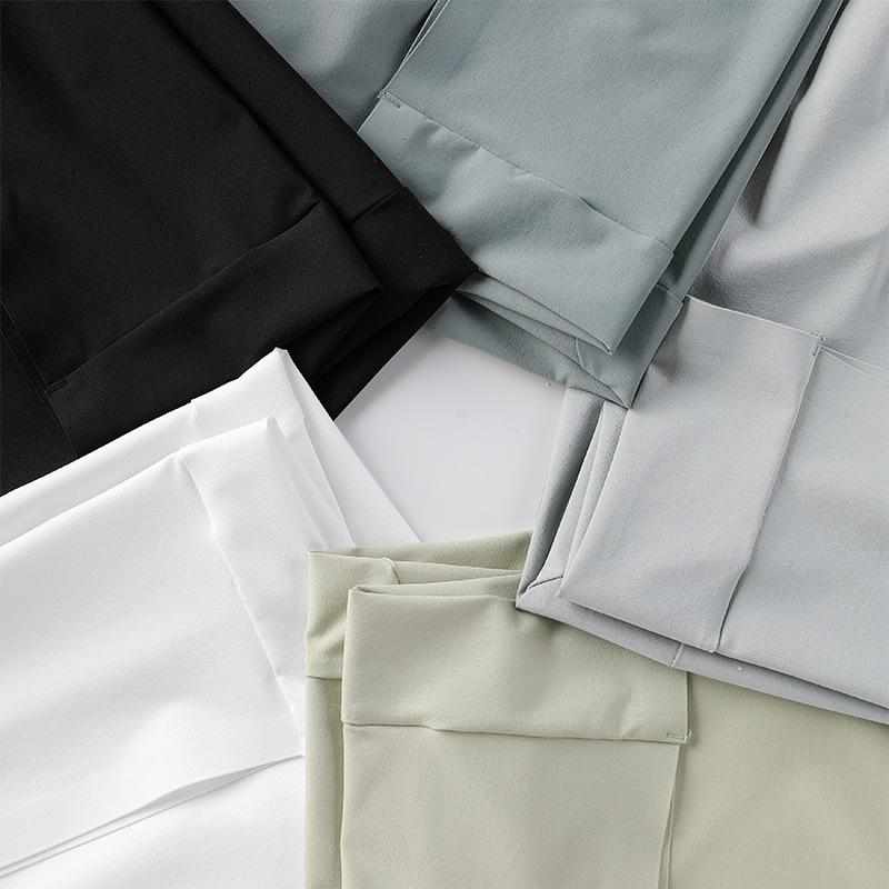 Seamless POLO Shirt T-shirt Ice-feeling Quick-drying Fabric Soft, Light-skin Breathable Lapel T-shirt Polo Shirt