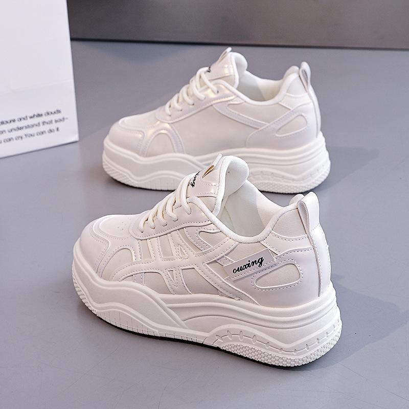 ins thick-soled heightening female spring student versatile casual sports shoes HXQ