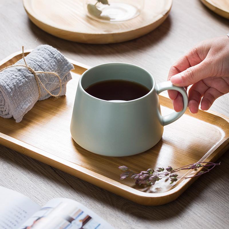 400ml Wide Ceramic Coffee Mug Cappuccino Latte Cup for Tea Milk Home Office