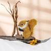 1 Stück Figuren Tischdekorationen Simulation Ornamente Weihnachten Falsches Tier Mini Miniaturfiguren Künstliches Eichhörnchen Plüsch