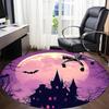 1PC Moon Castle Office Round Area Rug, Indoor Mat Suitable For Office, Under Office Chairs Bedroom Living Room Home Decor, Room Decos048