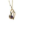 Double Crooked Peach Heart Necklace, Simple Temperament Design, High-End Sense And Versatile