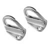 2 Packs Marine Grade Stainless Steel 316 Spring Snap Hook Fending Clips Boat Hardware - 43mm 1.69inch Long