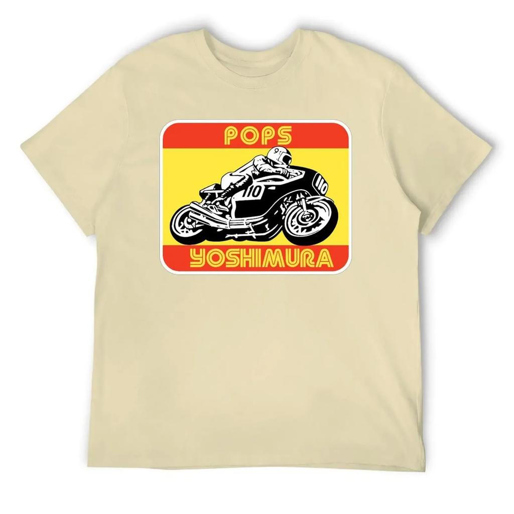 Sport T-shirts Hot Sale Funny Novelty Home Eur Size POPS Yoshimura Classic Round Neck T-shirt clothing harajuku