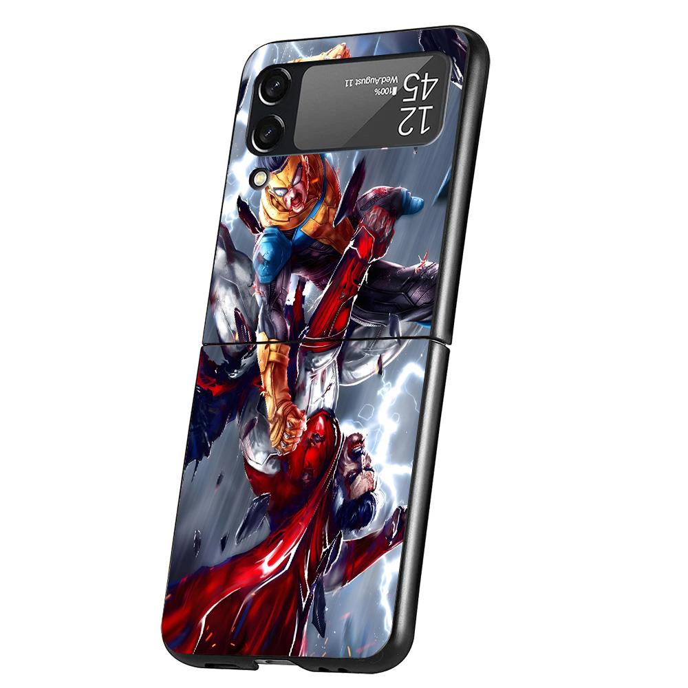 Cool I-Invincible Cover Phone Case For Samsung Galaxy Z Flip 7 6 5 4 3 5G Flip7 Flip6 Flip5 Flip4 Flip3 Black Fundas Shell