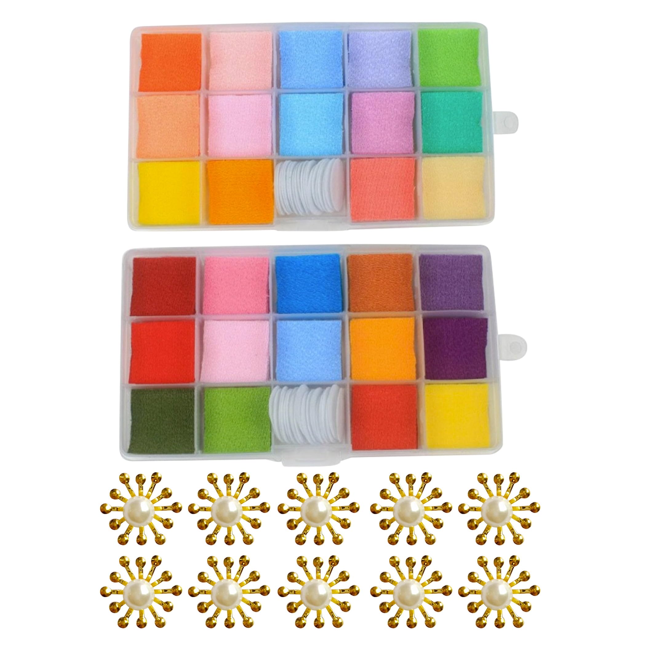 

HAMILO Kanzashi Set of 240 Tsumami-Zaiku (Scratches) (Handmade Hairpins) - (Multicolor)