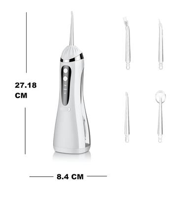 Water Flosser for Teeth Cleaning, Cordless IPX7 Waterproof Rechargeable Oral Irrigator with 4 Jets, 3 Modes Irrigation Cleaner with 200ml Water T
