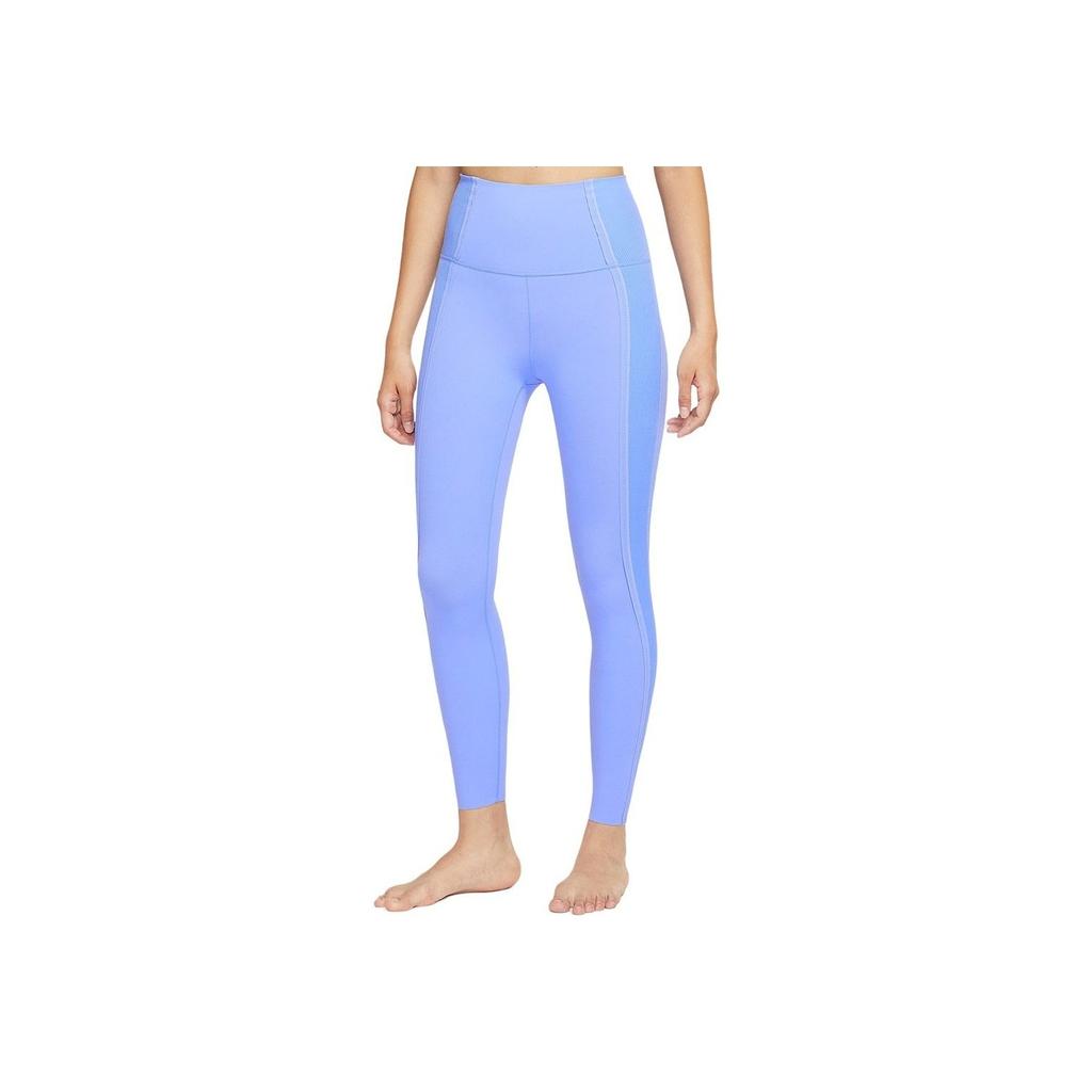 Nike High-Waist Solid Color Sports Leggings Women Bottoms Blue DD5544-478
