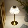Lampe de Table sans Fil Rechargeable Lampe de Bureau LED avec Commande Tactile Graduable 3 Couleurs de Lumière Lampe de Chevet Lampe de Lecture pour Bars Restaurants Cafés