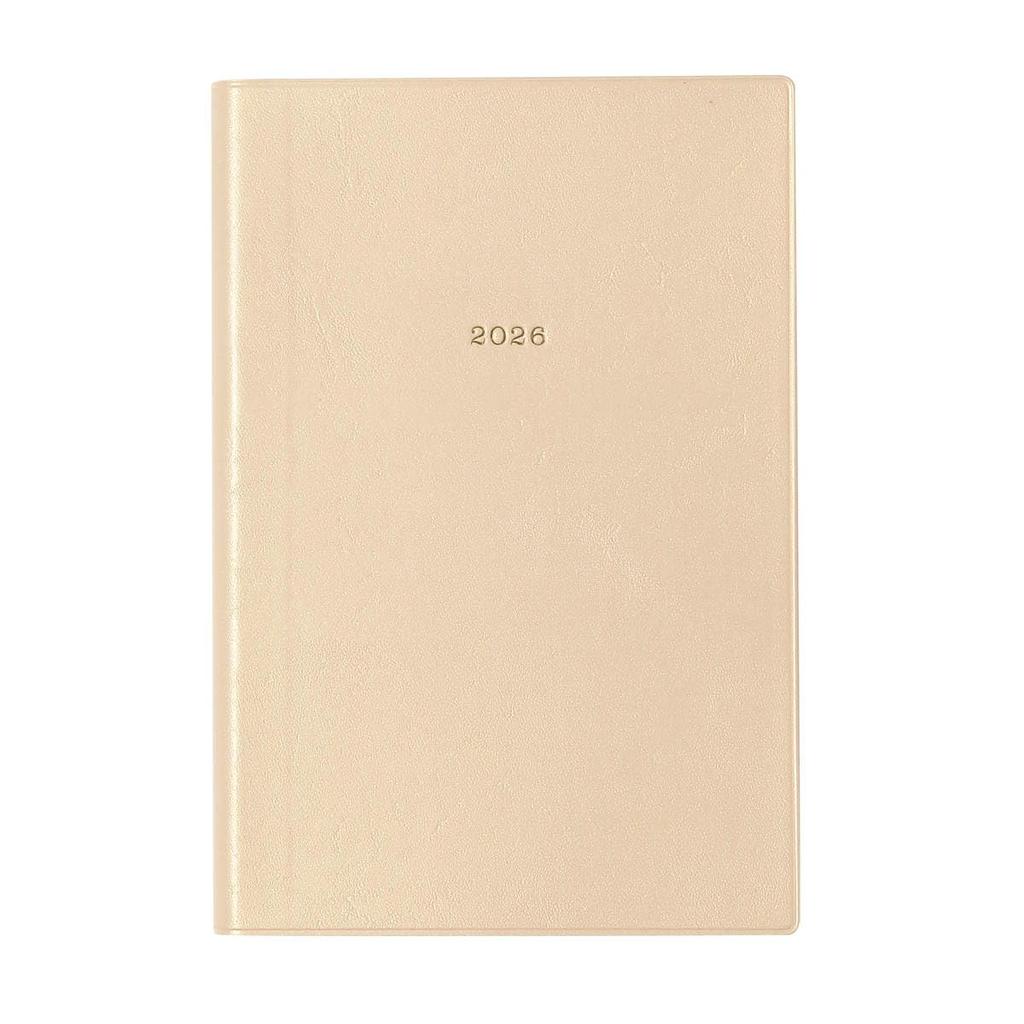 2026 Planner, January 2026, 1 Page per Day, B6 Size, Nuance Color, Champagne Gold, EDiT, 26WDR-ETA02-CG