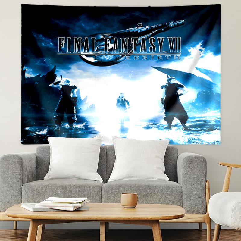 Final Fantasy Print Tapestry, Lightweight Wall Hanging, for Bedroom, Dorm, Living Room, Home Art Decor, Birthday Christmas Gift for Friends