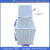 Jun Ding Camp 130L Square Fish Farming Water Tank with Flat Flip Lid
