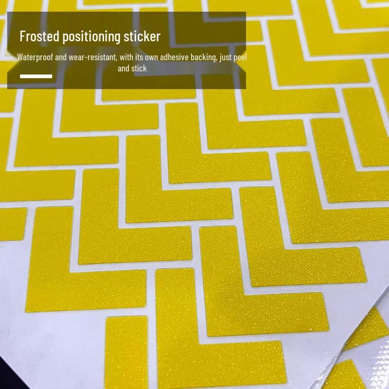 L-Shaped PVC Corner Positioning Stickers