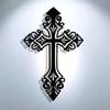 Vintage Hollow Cross Metal Sign Wrought Iron Wall Decor Home Gift Holiday Religious
