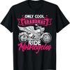 Thumbnail Image 1 Of Only Cool Grandmas Ride Motorcycles Funny Motorcycle Biker T Shirt 5 Vintage Comfortable Soft