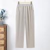 Mom's High Waist Elastic Seven-Point Cropped Pants for Middle-Aged & Elderly Women
