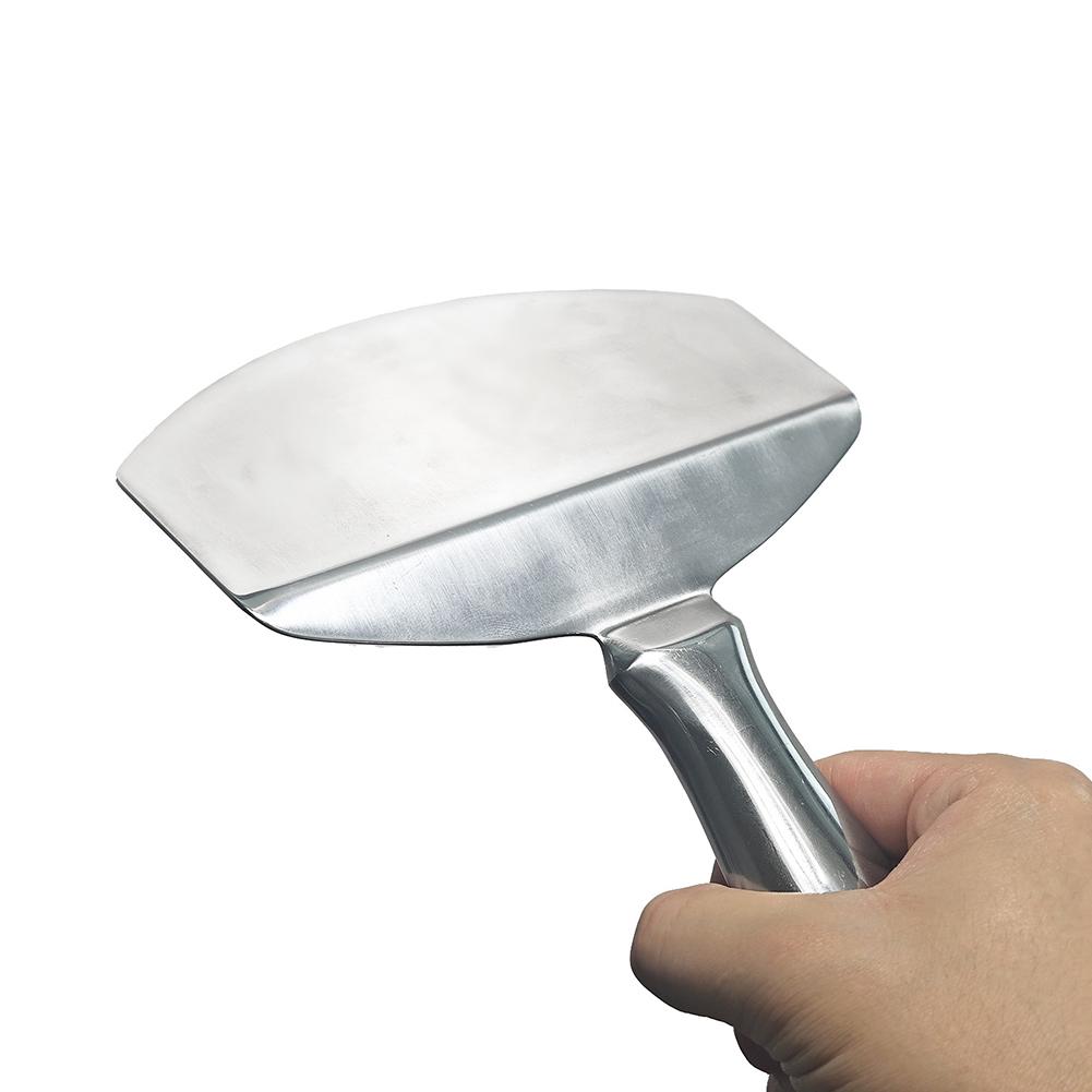 Stainless Steel Bucket Scoop Arc-shape Shovel Bucket Scoop Drywall and Plaster Tool for Drywall Finishing
