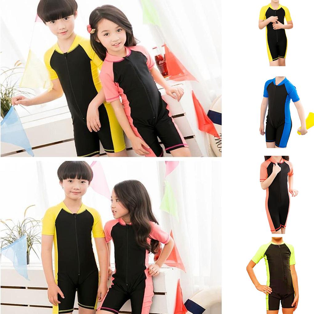 Kids Swimwear Summer Boys Girl Swimming Sunproof Beachwear Baby Bathing Suit