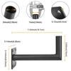 Steel Farmhouse Weather Vane Roof Mount Wind Direction Indicator Mounting Brackets Outdoor Garden Bracket