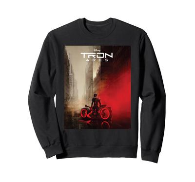Disney TRON: Ares Lightcycle City Offizielles Filmplakat Art Sweatshirt