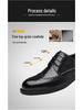 Men's Genuine Leather Crocodile Pattern Business Shoes - Comfortable, Wear-resistant, High-end Cowhide