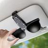 1pc Rhinestone Decor Car Sun Visor Glasses Holder Clip