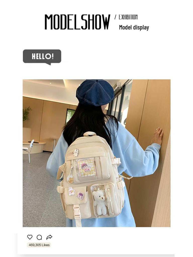 Dámský lehký špičkový batoh s ležérním designem